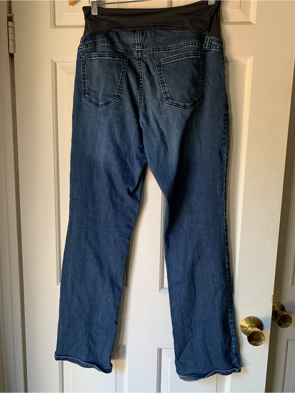 a:glow Women's Dark Blue Boot Cut Maternity Jeans - Picture 2 of 6